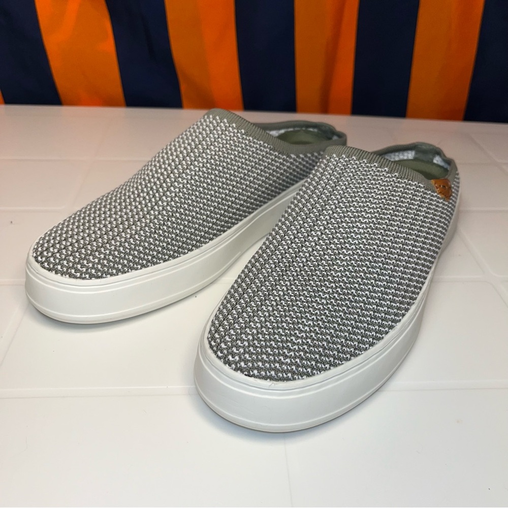 WOMEN'S DEARFOAMS ORIGINALCOMFORT ANNIE CLOG MULES SLIPPERS SIZE 8.5M GRAY